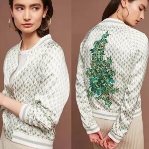 TINY EDITIONS for ANTHROPOLOGIE Amber embroidered bomber jacket